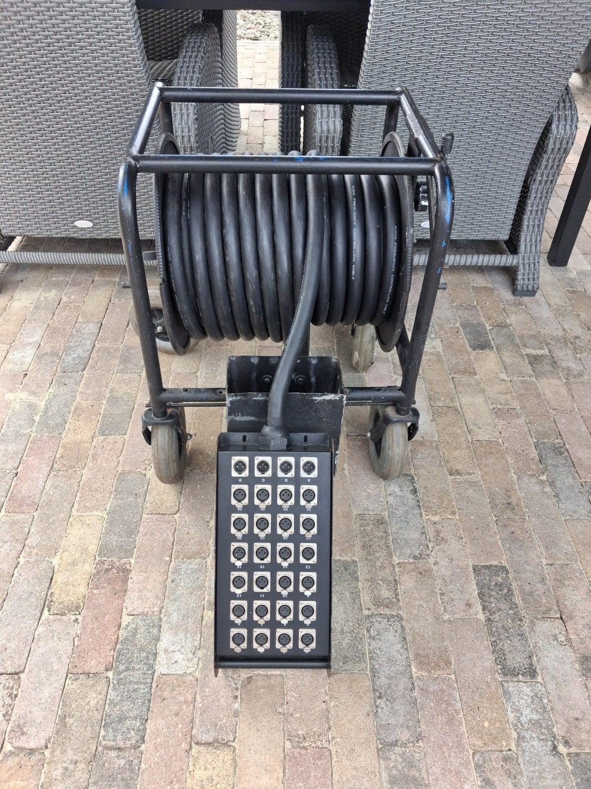 Multikabel op haspel - 30 meter, Ophalen, Gebruikt, Apparatuur