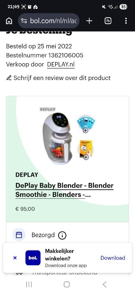 Baby blender, Ophalen of Verzenden, Zo goed als nieuw, Overige typen