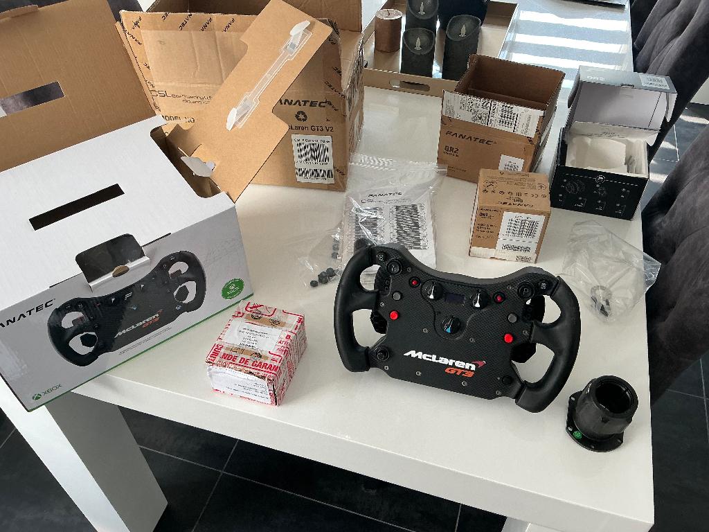 Fanatec McLaren GT3 V2 met SMZ shifters incl QR1 Lite en QR2, Ophalen of Verzenden, Gebruikt, Fanatec
