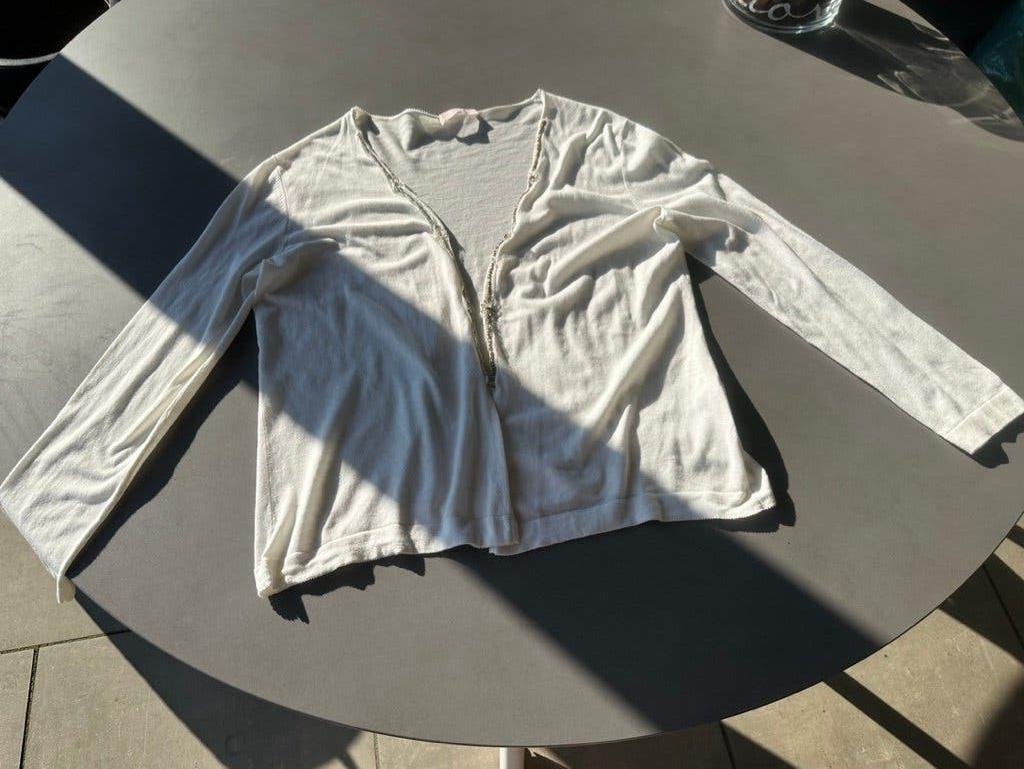 Off white dun Laurel vestje, maat 44 =40, Maat 38/40 (M), Wit, Zo goed als nieuw, Verzenden