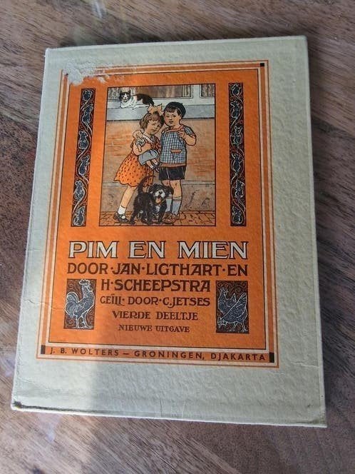 Pim en Mien - Vierde Deeltje - Nieuwe Uitgave, Ophalen of Verzenden, Gelezen, Jan Ligthart en H. Scheepstra, Fictie algemeen
