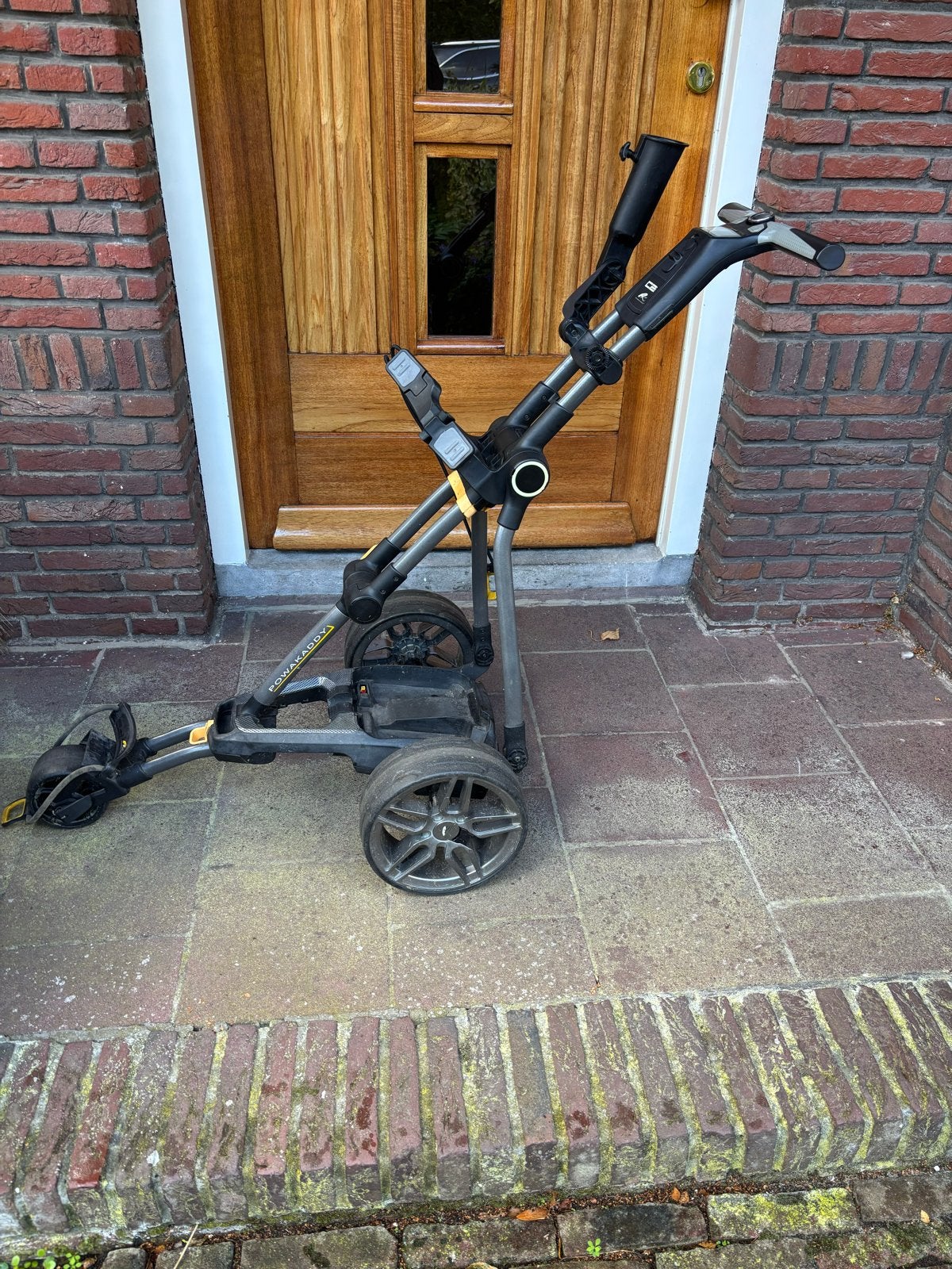 Powakaddy C-2 AC2L Golfkar met 36 holes Lithiumaccu, Sport en Fitness, Ophalen, Gebruikt, Golfkar, Overige merken