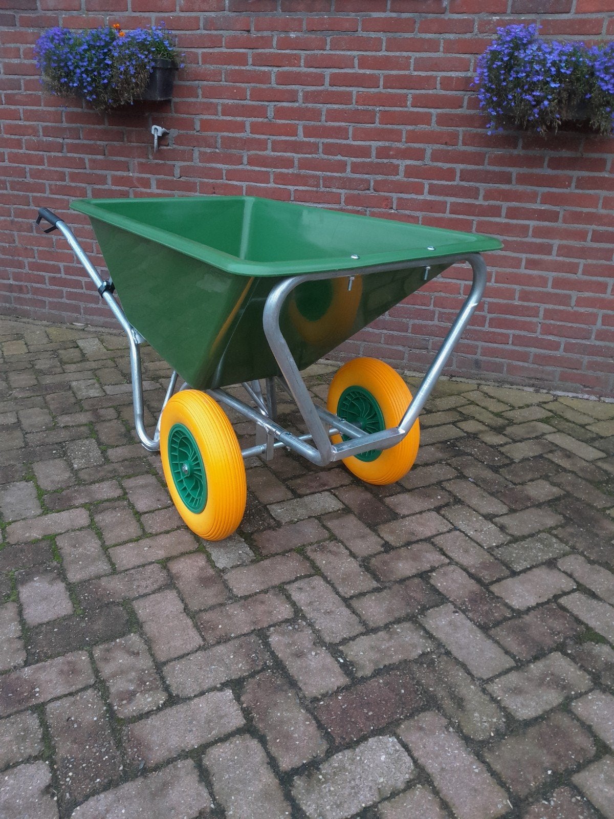 kruiwagen dubbele wielen nieuw 180 liter inhoud, Tuin en Terras, Kruiwagens, Ophalen, Nieuw, Handmatig, Tweewielig