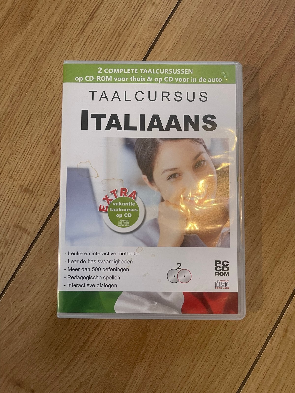 Taalcursus Italiaans - 2 complete cursussen op CD-ROM, Ophalen of Verzenden, Zo goed als nieuw, Non-fictie