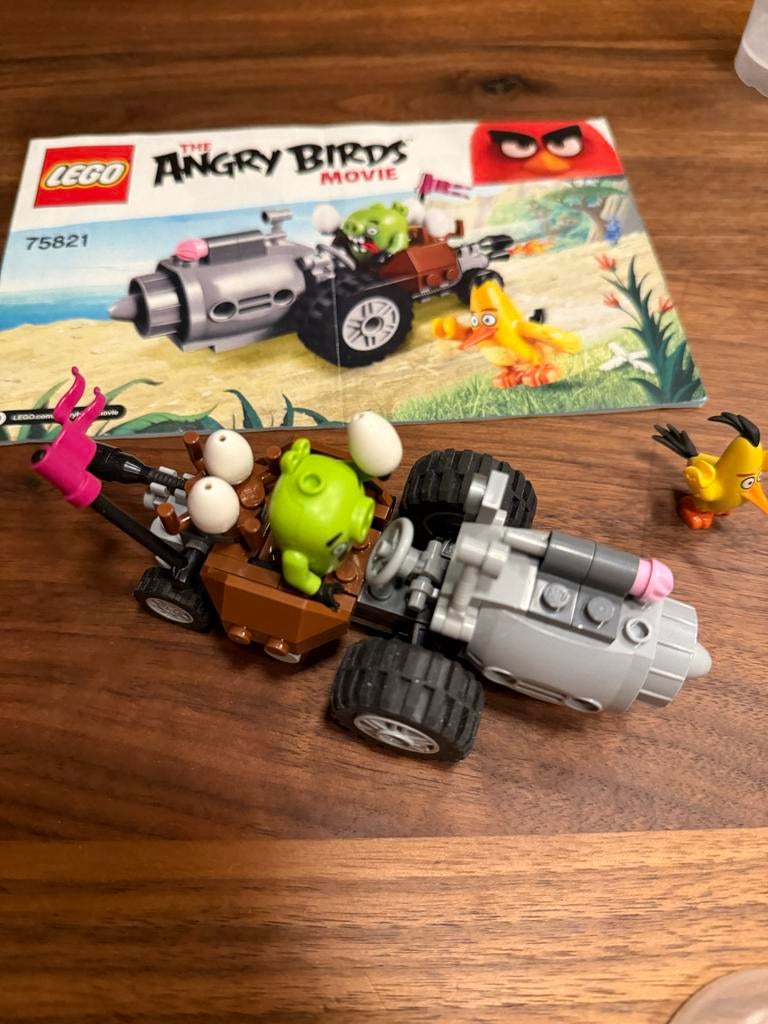 Lego Angry Birds 75821 - Piggy Car Escape (Compleet), Ophalen of Verzenden, Zo goed als nieuw, Overige merken