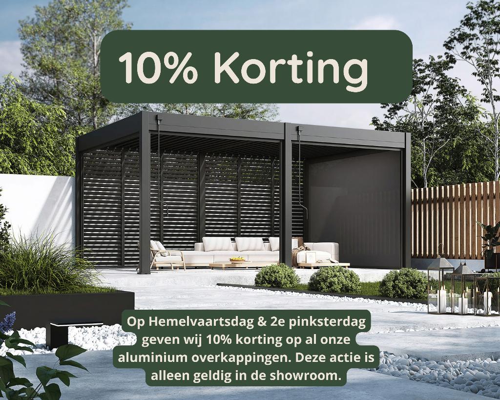 overkappingen met speciale showroomkorting, Tuin en Terras, Overkappingen, Verzenden, Nieuw, Veranda