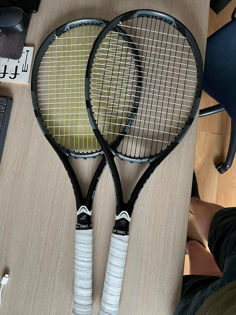 Set 2x Babolat Drive Tour Black, Gebruikt, Racket, Babolat, Ophalen