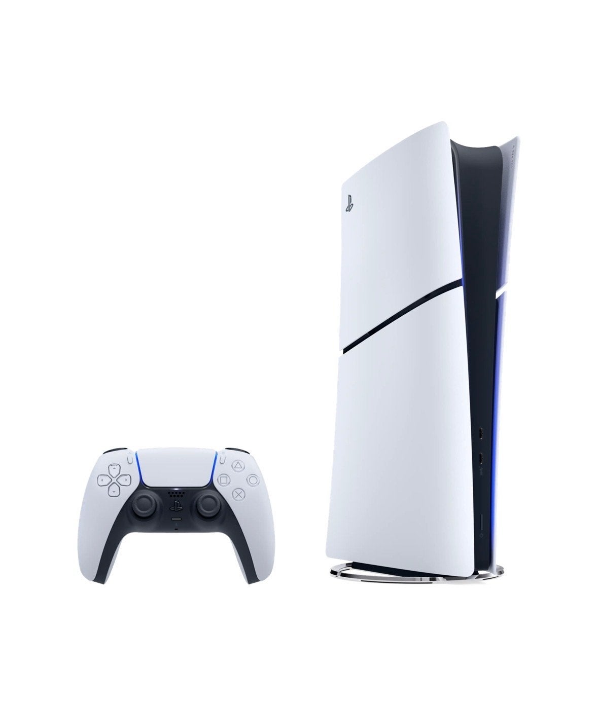 PlayStation 5 Slim Digital met 2 Controllers, Ophalen of Verzenden, Zo goed als nieuw, Playstation 5 Digital