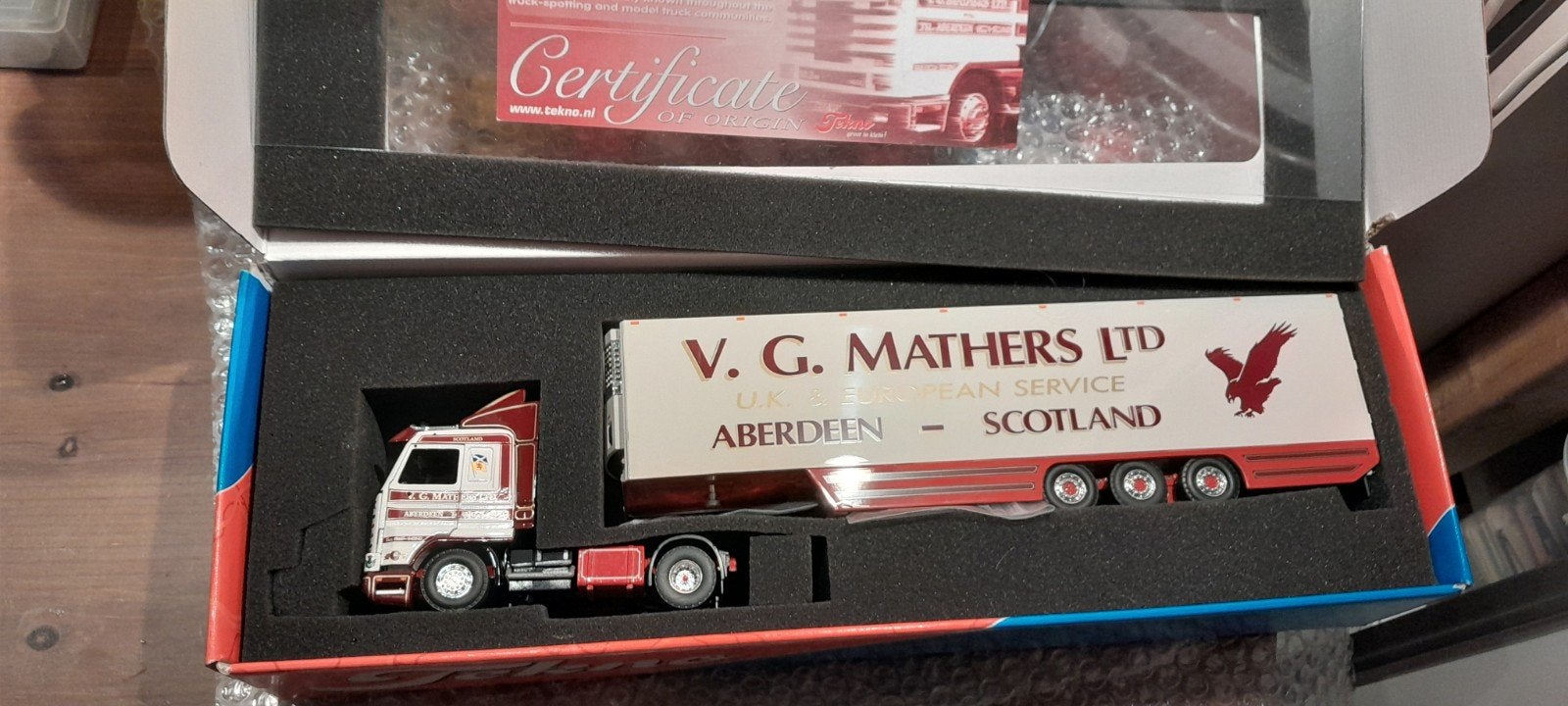 tekno 58783 scania 143 mathers, Ophalen, Bus of Vrachtwagen, Tekno
