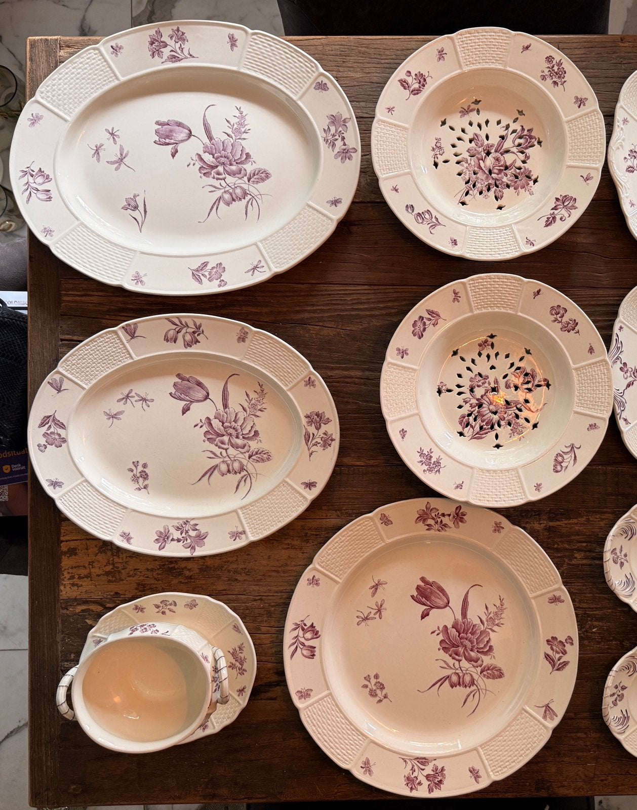 Zeldzaam Wedgwood Etruria Servies met Schalen, Ophalen of Verzenden