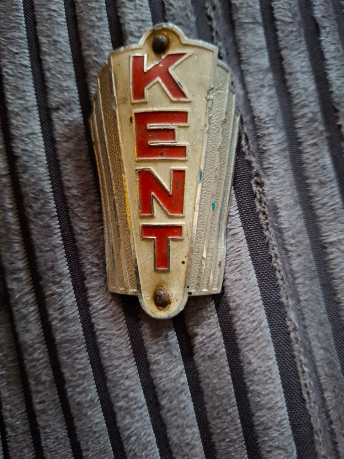 Vintage Kent fietsplaatje - Prima staat, Gebruikt, Kent, Overige typen, Staal