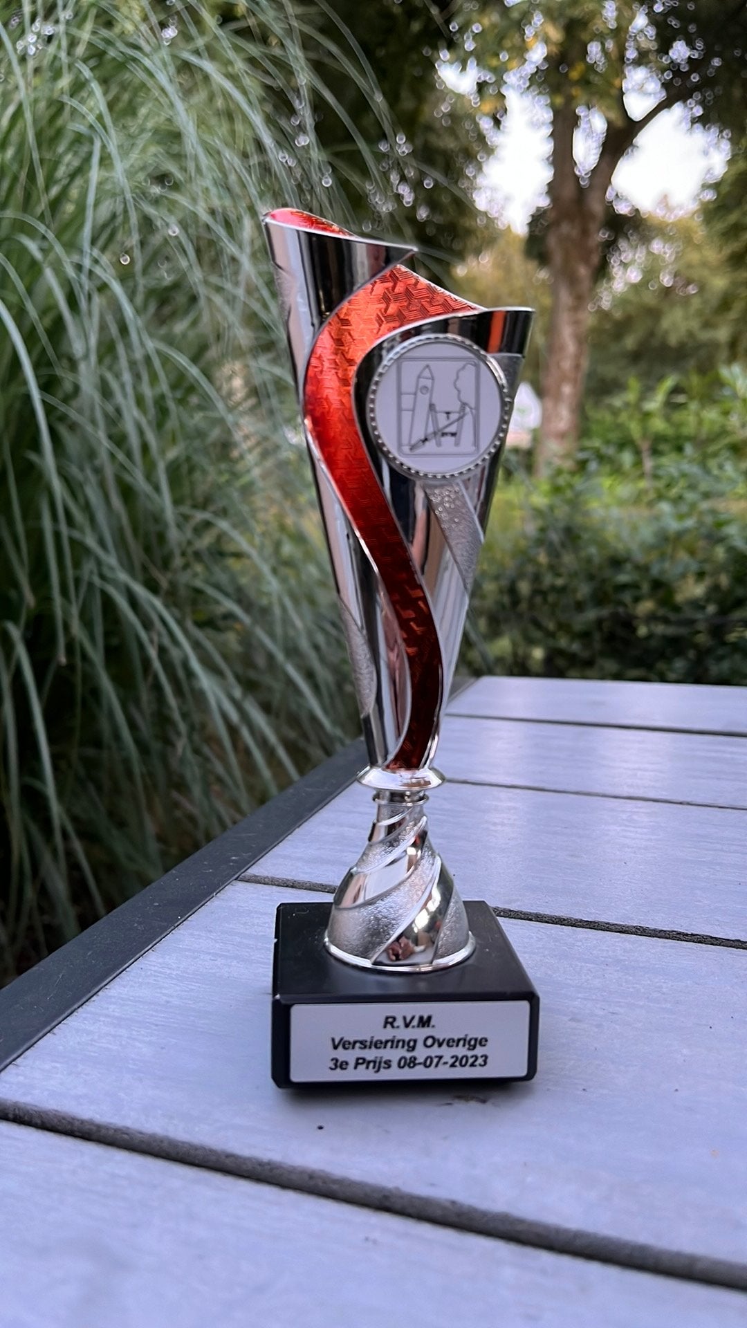 Trofee RVM Versiering Overige 3e prijs 08-07-2023 ringrijden, Sport en Fitness, Ophalen of Verzenden, Nieuw