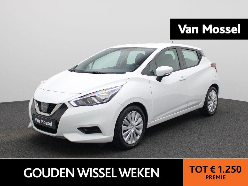 Nissan Micra 1.0 IG-T Acenta | ACHTERUITRIJCAMERA | CRUISE C, Auto's, Nissan, Voorwielaandrijving, 12 maanden, Gebruikt, Wit