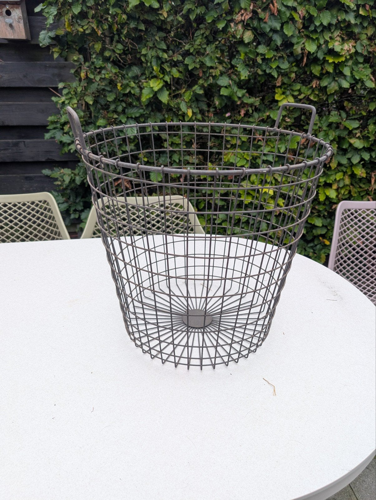 Industriële metalen mand - Vintage look, Ophalen, Minder dan 50 cm, Gebruikt, Minder dan 50 cm