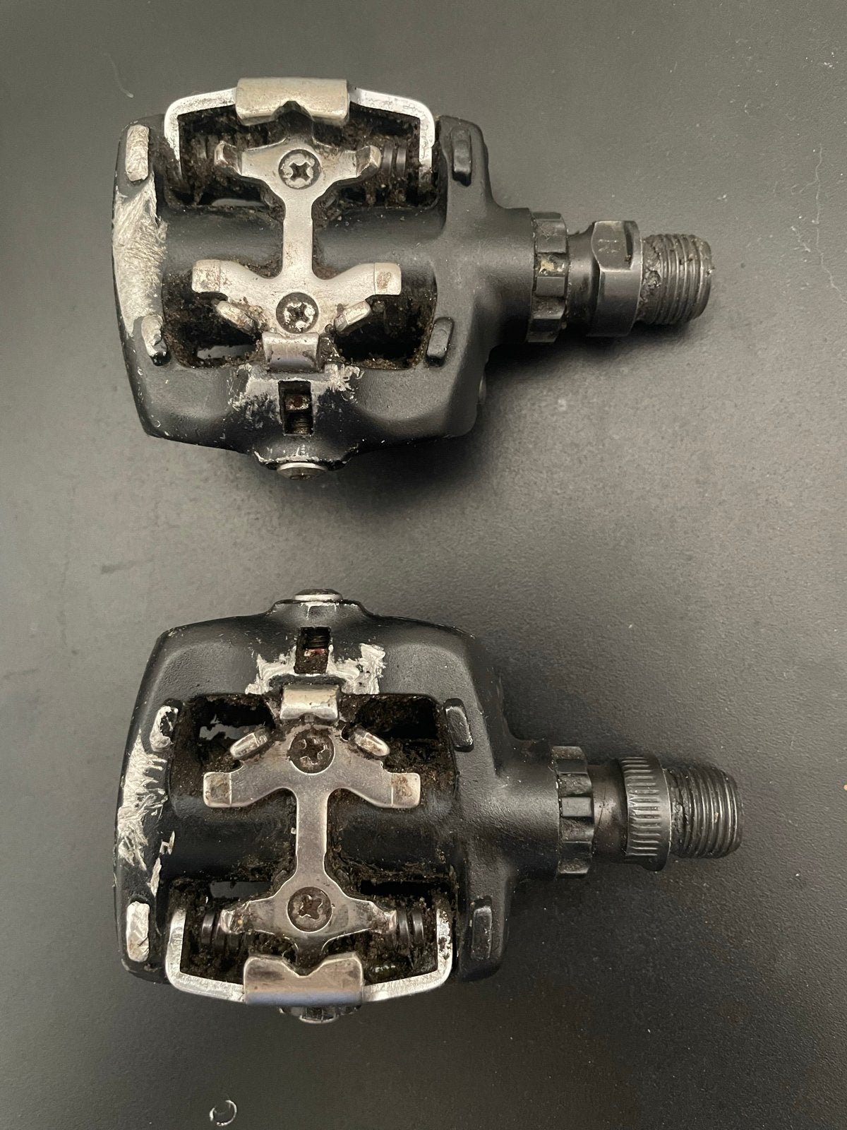 Shimano PD-M525 SPD pedalen, Fietsen en Brommers, Fietsonderdelen, Ophalen of Verzenden, Gebruikt, Toerfiets, Crankstel of Pedalen
