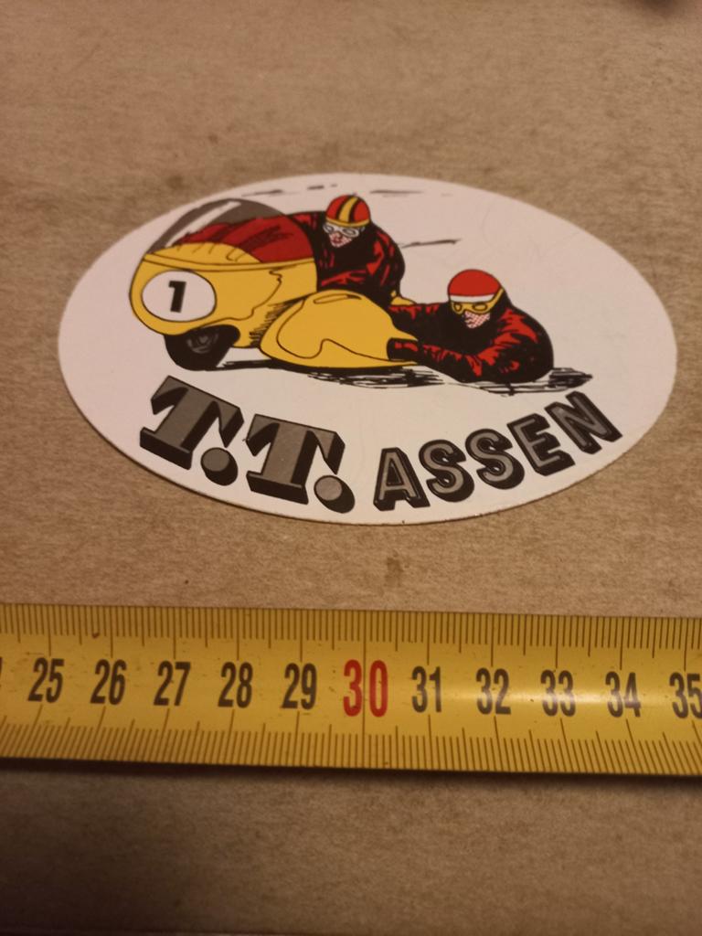 Tt assen  foliesticker, Verzamelen, Ophalen of Verzenden, Zo goed als nieuw