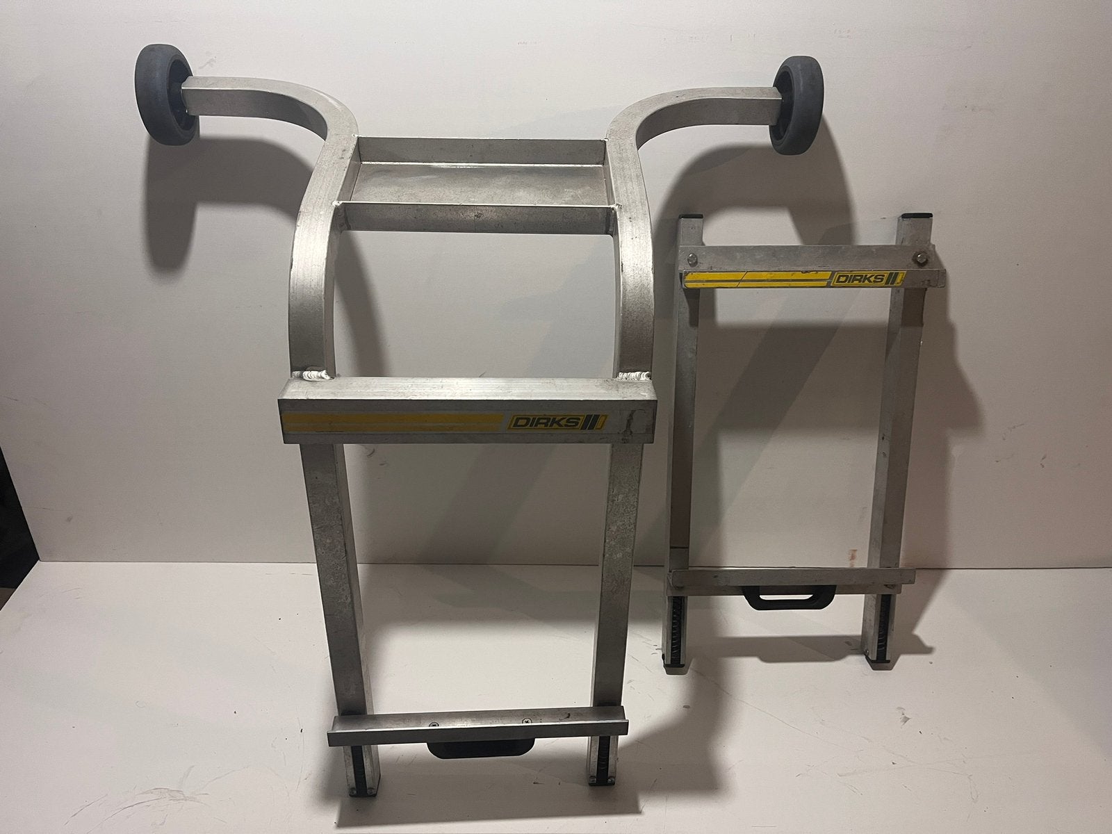 Set: ladder afstandhouder / ladderstop / griphouder, Ophalen, Zo goed als nieuw, 4 meter of meer