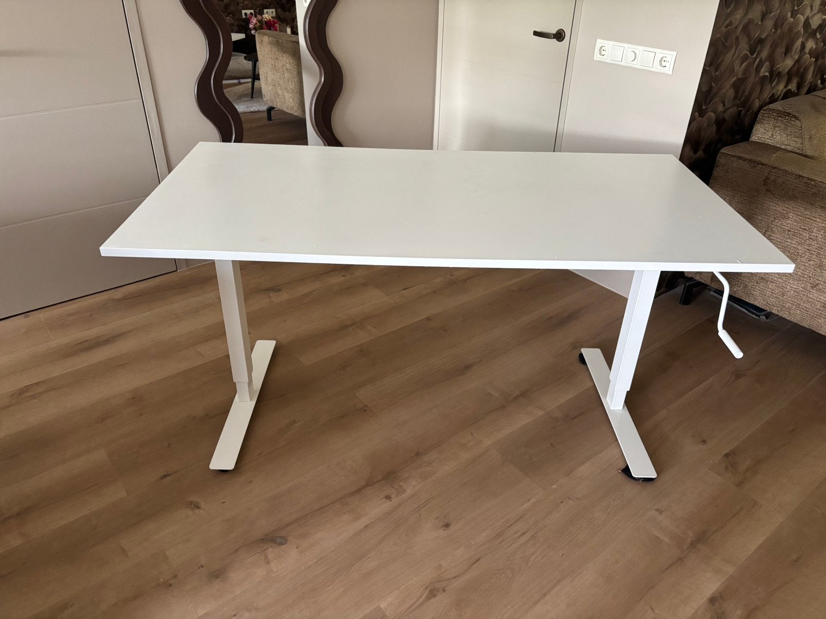 Ikea Trotten Bekant zit/sta bureau, Ophalen, Zit-sta bureau, 160 cm, Gebruikt