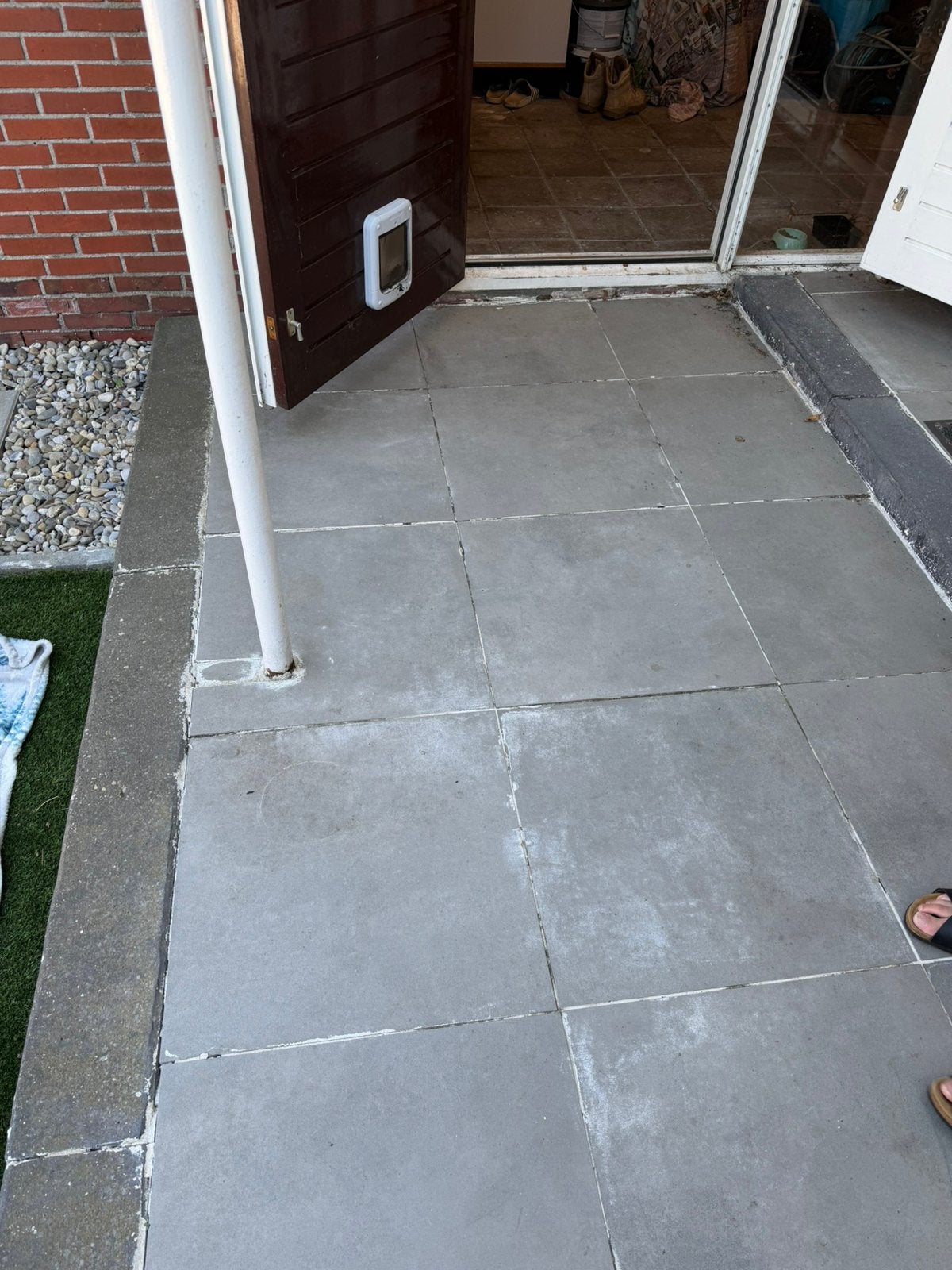 Keramische tegels, Tuin en Terras, Tegels en Klinkers, Ophalen, Gebruikt, Keramiek, Terrastegels