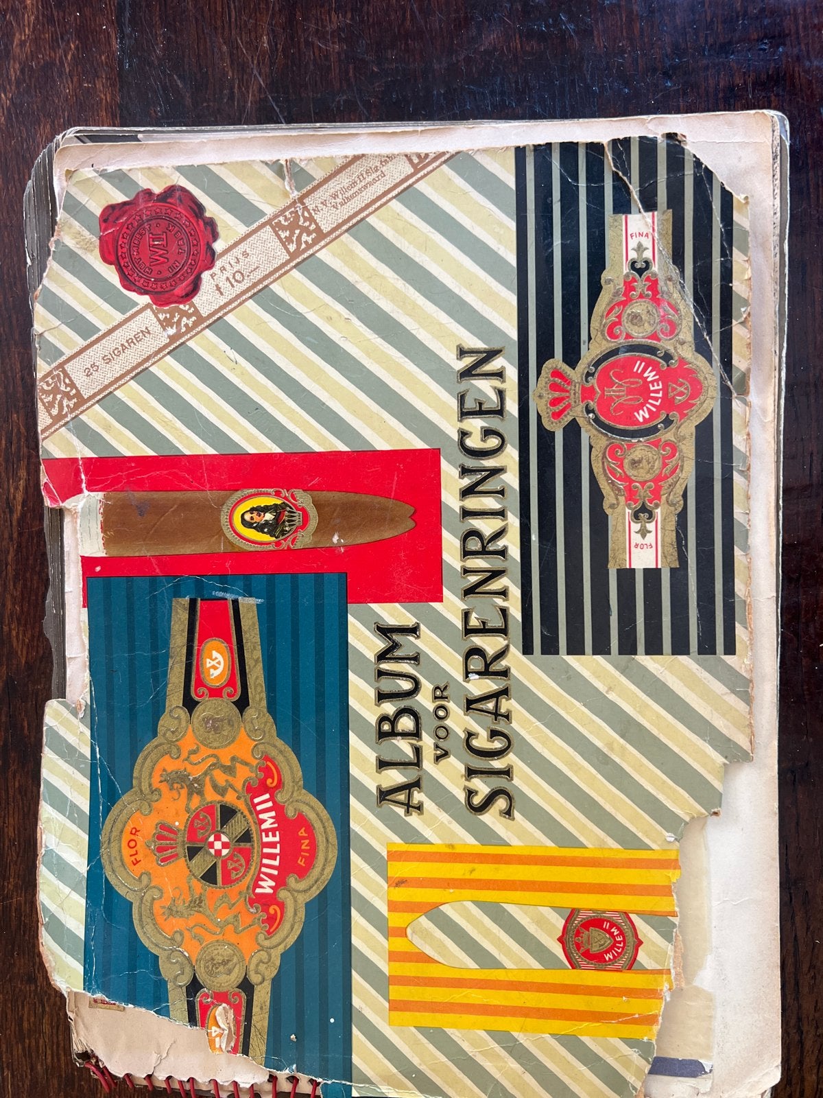 Vintage Sigarenbandjes Album - Willem II, Agio, Ritmeester, Ophalen of Verzenden, Gebruikt