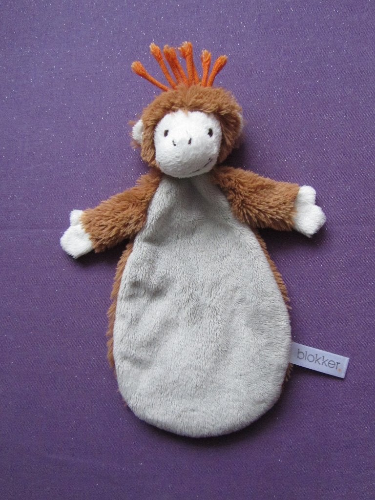 BLOKKER Knuffeldoekje AAP SUNNY. 25 CM **Nieuw**, Overige merken, Nieuw, Ophalen of Verzenden, Met label