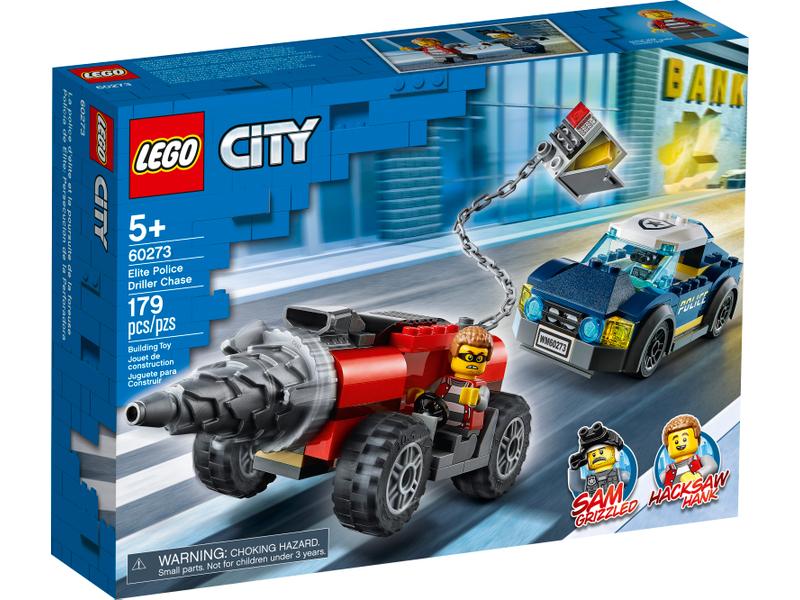 LEGO City 60273 Elite Police Drille Chase set, Ophalen of Verzenden, Gebruikt, Complete set, Lego