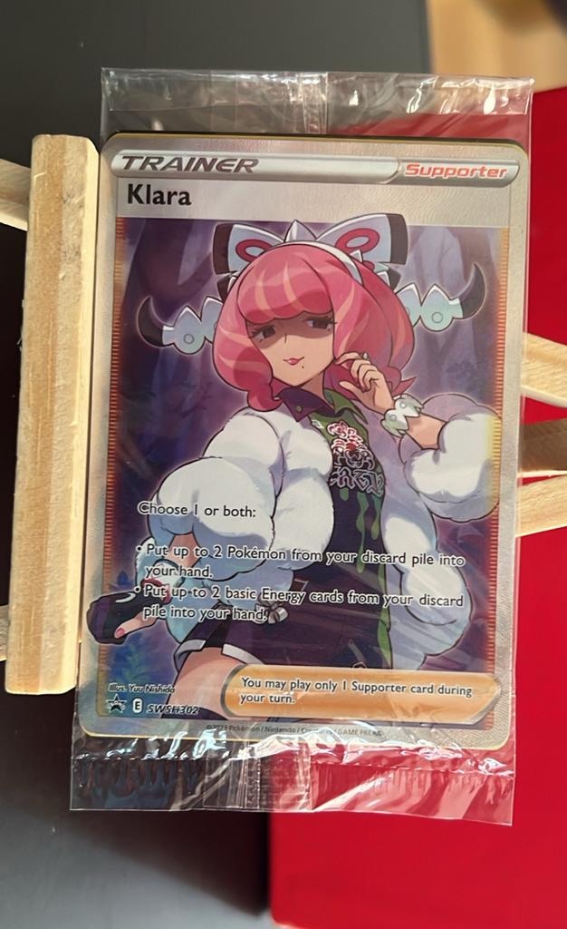Pokémon TCG Klara Supporter Trainer Kaart SWSH302, Ophalen of Verzenden, Zo goed als nieuw, Losse kaart