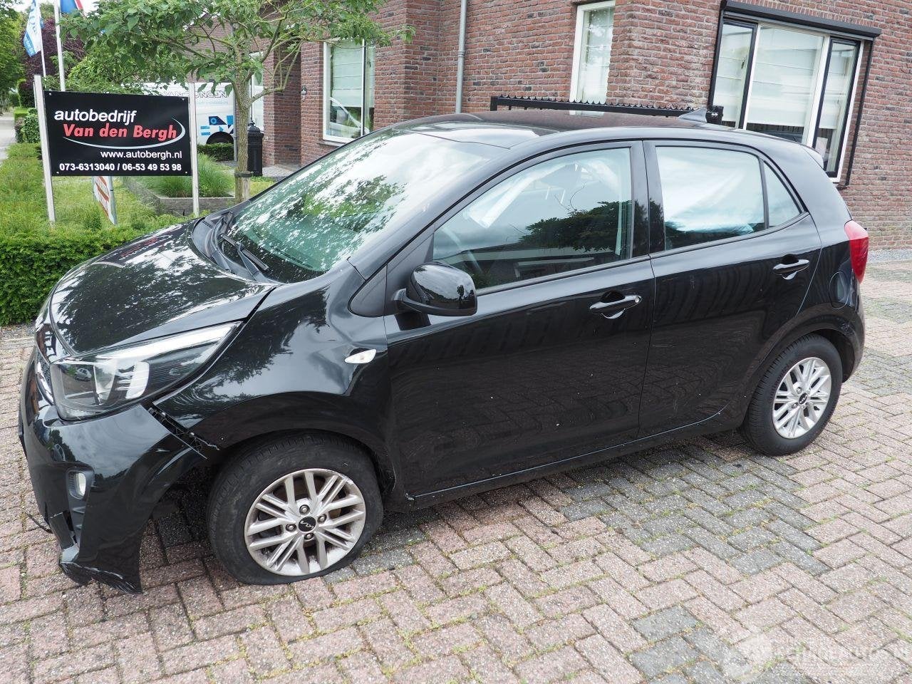 Kia Picanto 1.0 Dpi DynamicLine (bj 2021), Kia, Zwart, Theodor-Heuss-Allee 11 ,60486, Frankfurt am Main, Deutschland, Benzine