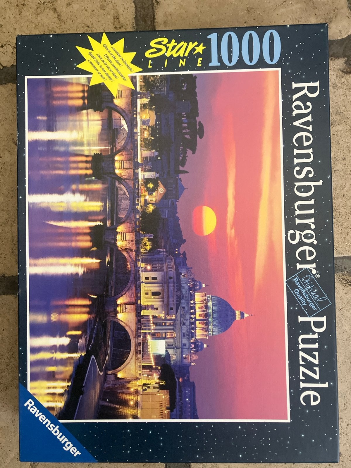 Ravensburger Star Line 1000 stukjes - Gloeit in het donker, Hobby en Vrije tijd, Ophalen of Verzenden, 500 t/m 1500 stukjes, Zo goed als nieuw