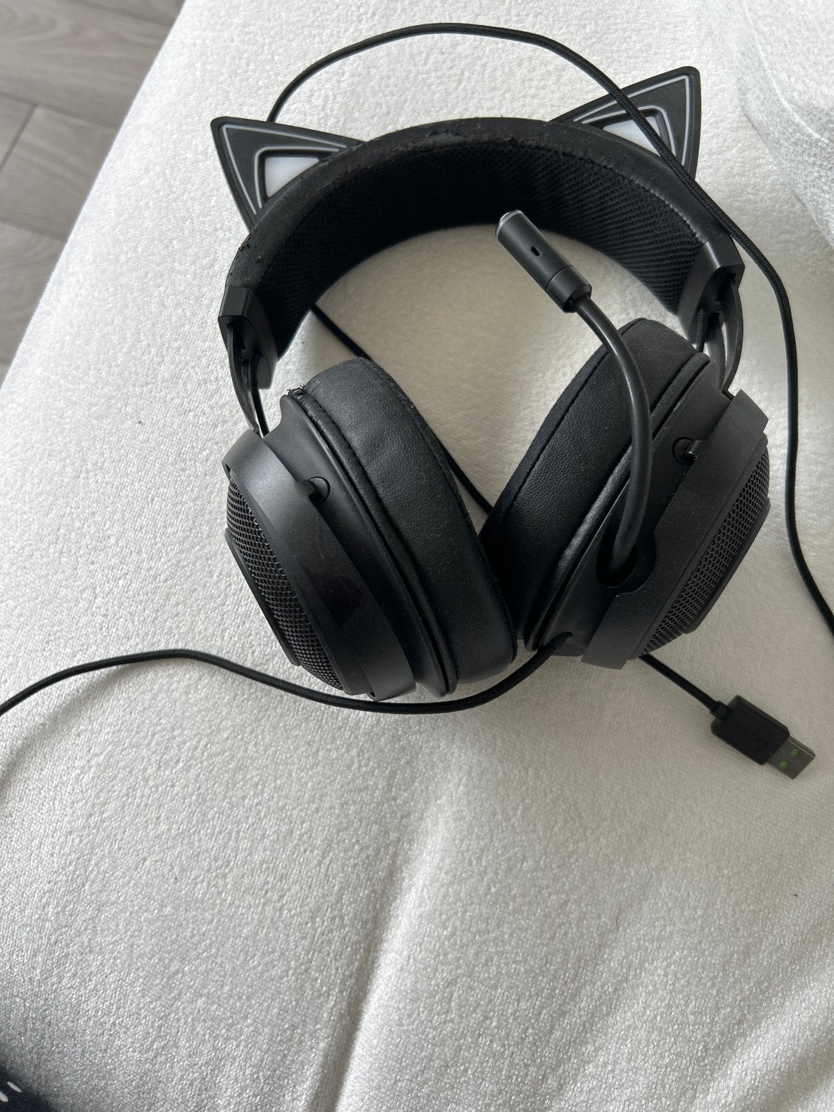 Razer Kraken Kitty Edition Gaming Headset Zwart, Ophalen, Razer, Microfoon, Zwart