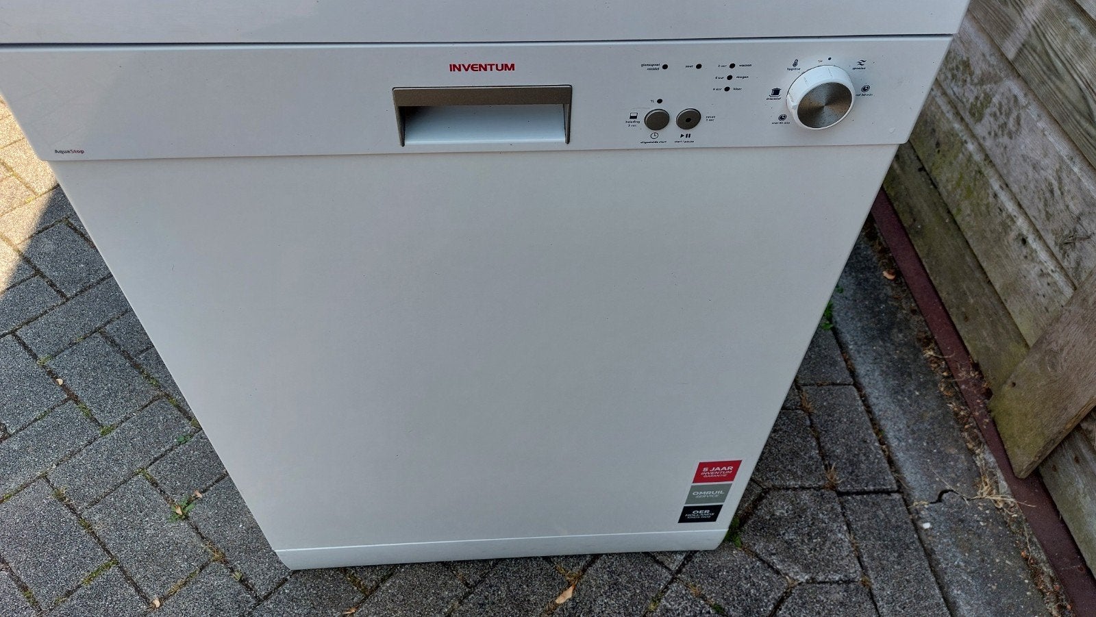 Inventum Vrijstaande Vaatwasser - Prima Staat, Witgoed en Apparatuur, Ophalen, 60 cm of meer, Zo goed als nieuw, 85 tot 90 cm