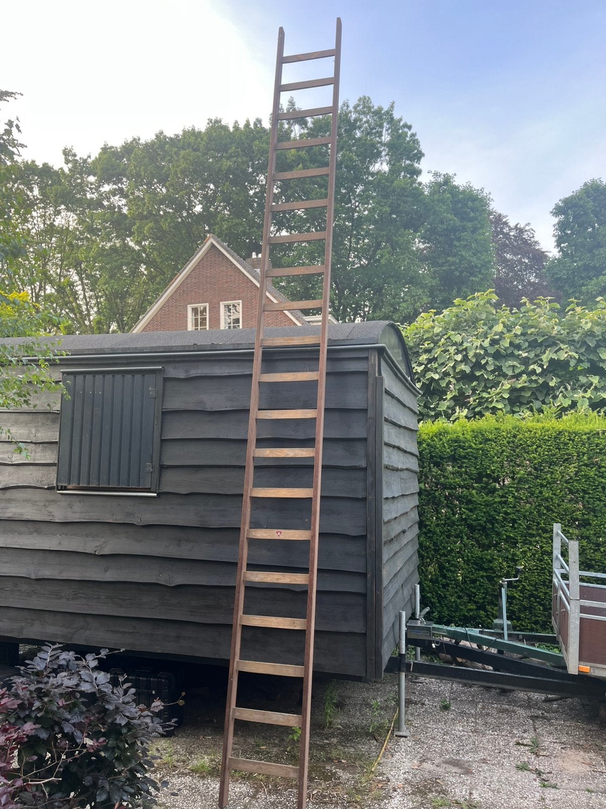 Houten ladder (Wienese ladders) 20 treden, Ophalen, Gebruikt, Ladder, 4 meter of meer