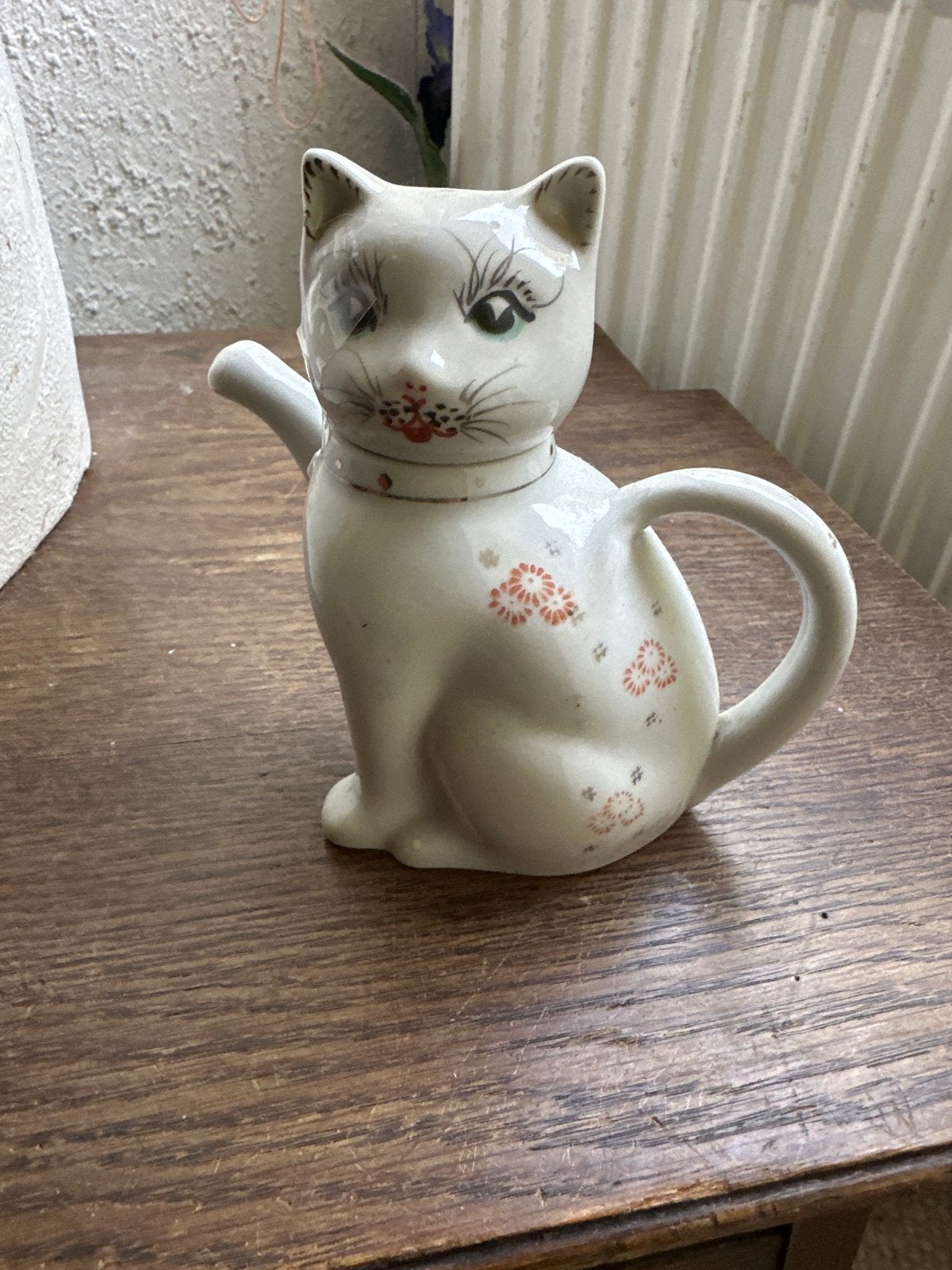 Vintage Kat Theepotje - Uniek Design, Ophalen