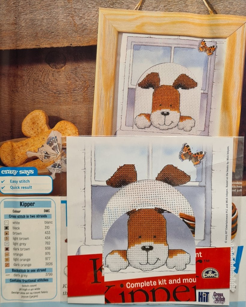 Kipper het hondje borduurpakketje, Ophalen, Nieuw, Handborduren, Borduurpakket