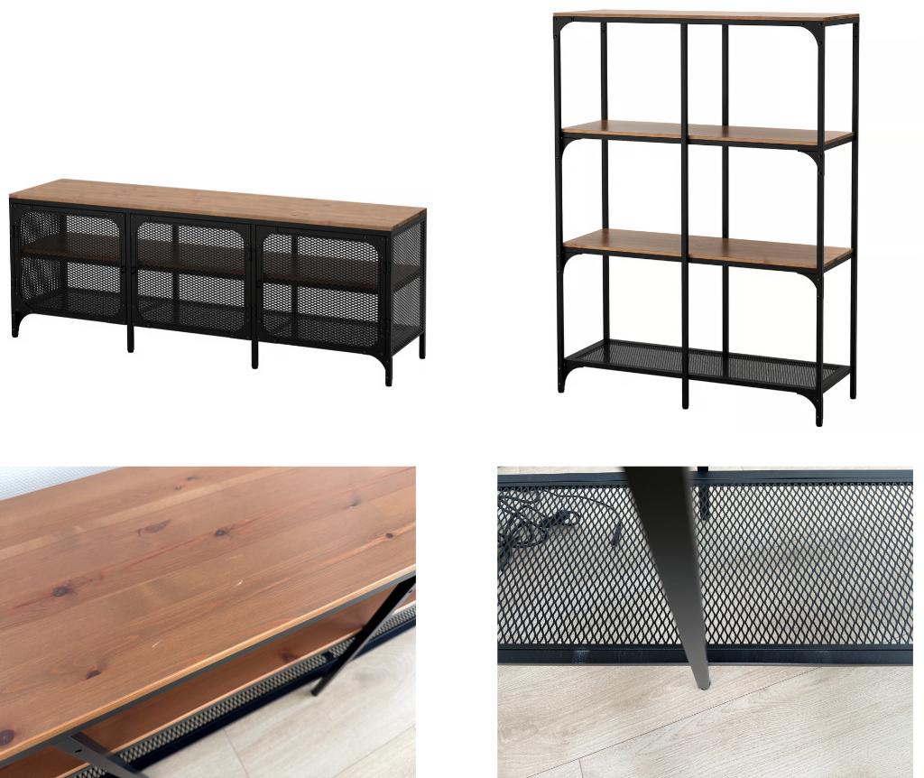 IKEA Fjällbo kast + tv meubel, Ophalen, 100 tot 150 cm, 150 tot 200 cm, Zo goed als nieuw