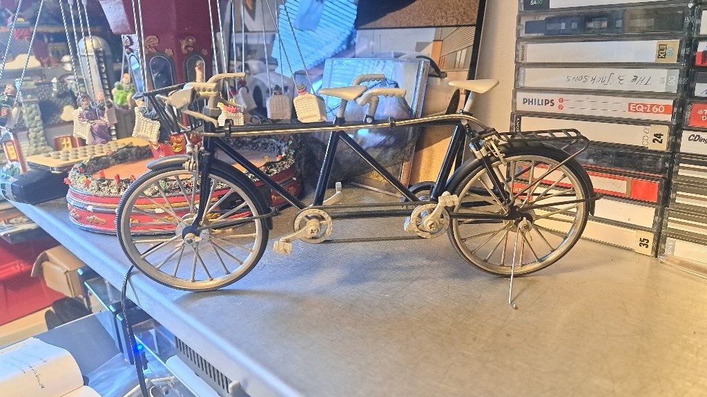 Miniatuur tandem(fiets) (Z271-5), Ophalen of Verzenden, Zo goed als nieuw