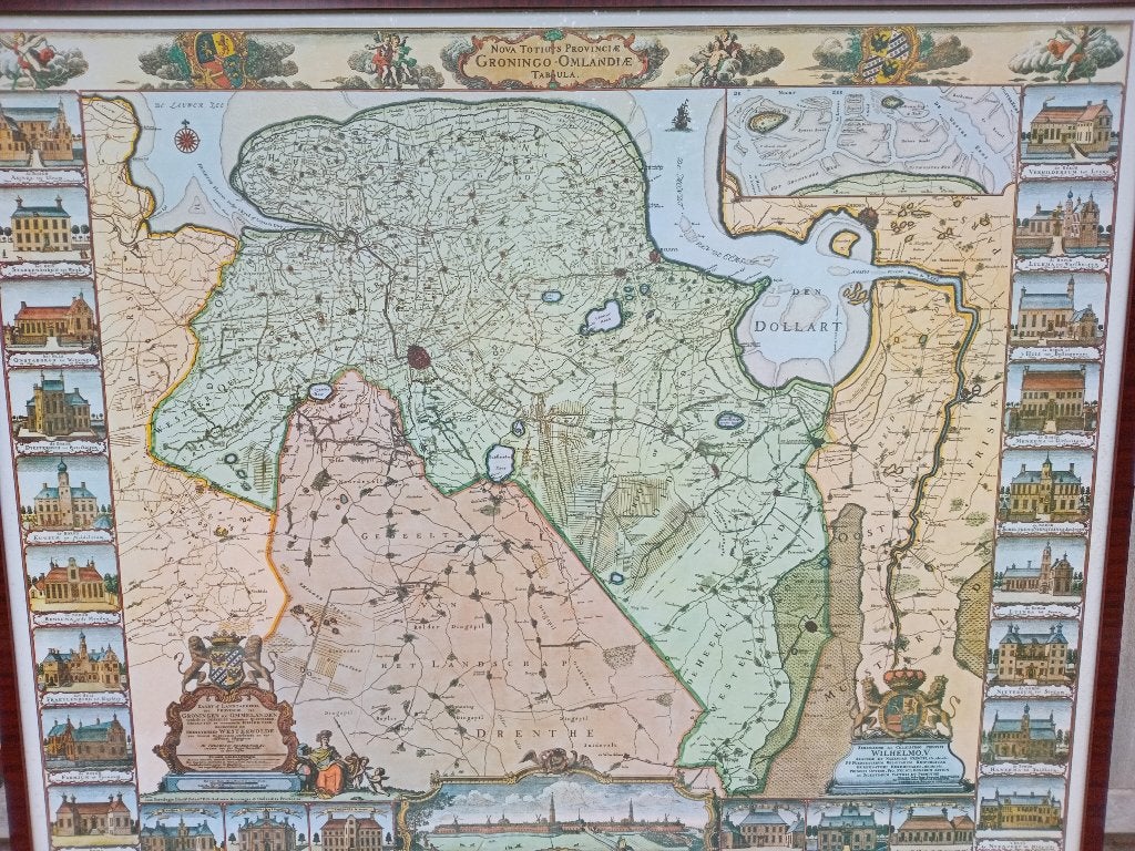 Landkaart Groningen en ommelanden, Ophalen, Beckering, 1800 tot 2000, Nederland