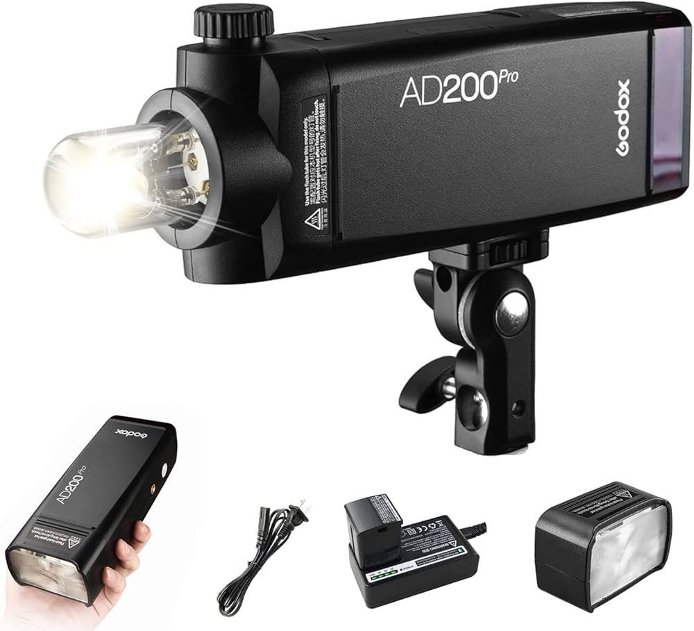 Godox AD200 Pro (eventueel 2 stuks), Audio, Tv en Foto, Fotografie | Flitsers, Zo goed als nieuw, Overige merken, Kantelbaar, Ophalen of Verzenden