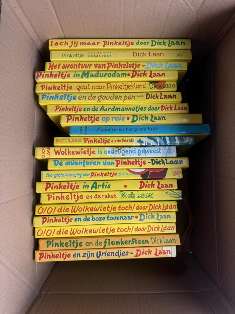 Grote doos met 20 klassieke Pinkeltje boeken – Dick Laan, Boeken, Ophalen, Gelezen, Kind en Jeugd