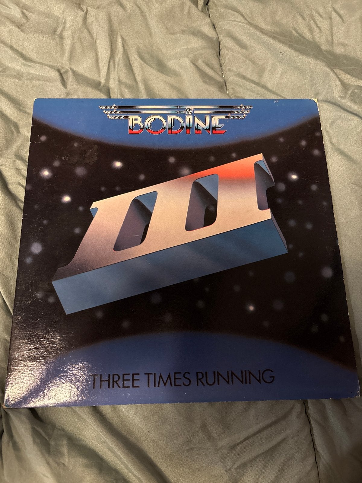 Bodine - Three Times Running LP (Hard Rock), LP, Gebruikt, Hard Rock, Ophalen of Verzenden