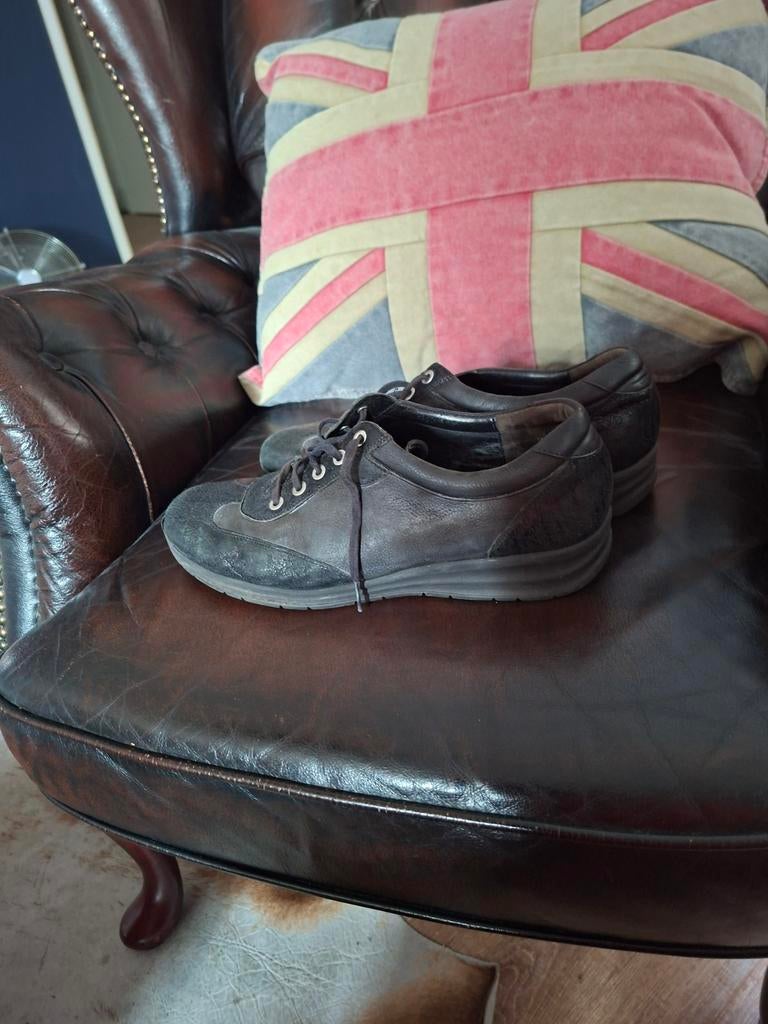 🍀 Zwarte Durea dames veterschoenen maat 40,5 (7) wijdte E, Durea, Zwart, Ophalen of Verzenden, Sneakers of Gympen