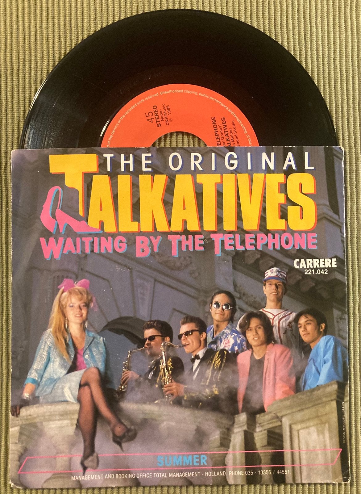 Vinyl single The original Talkatives - Waiting by the Teleph, Gebruikt, 7 inch, Ophalen of Verzenden, Reggae en Ska