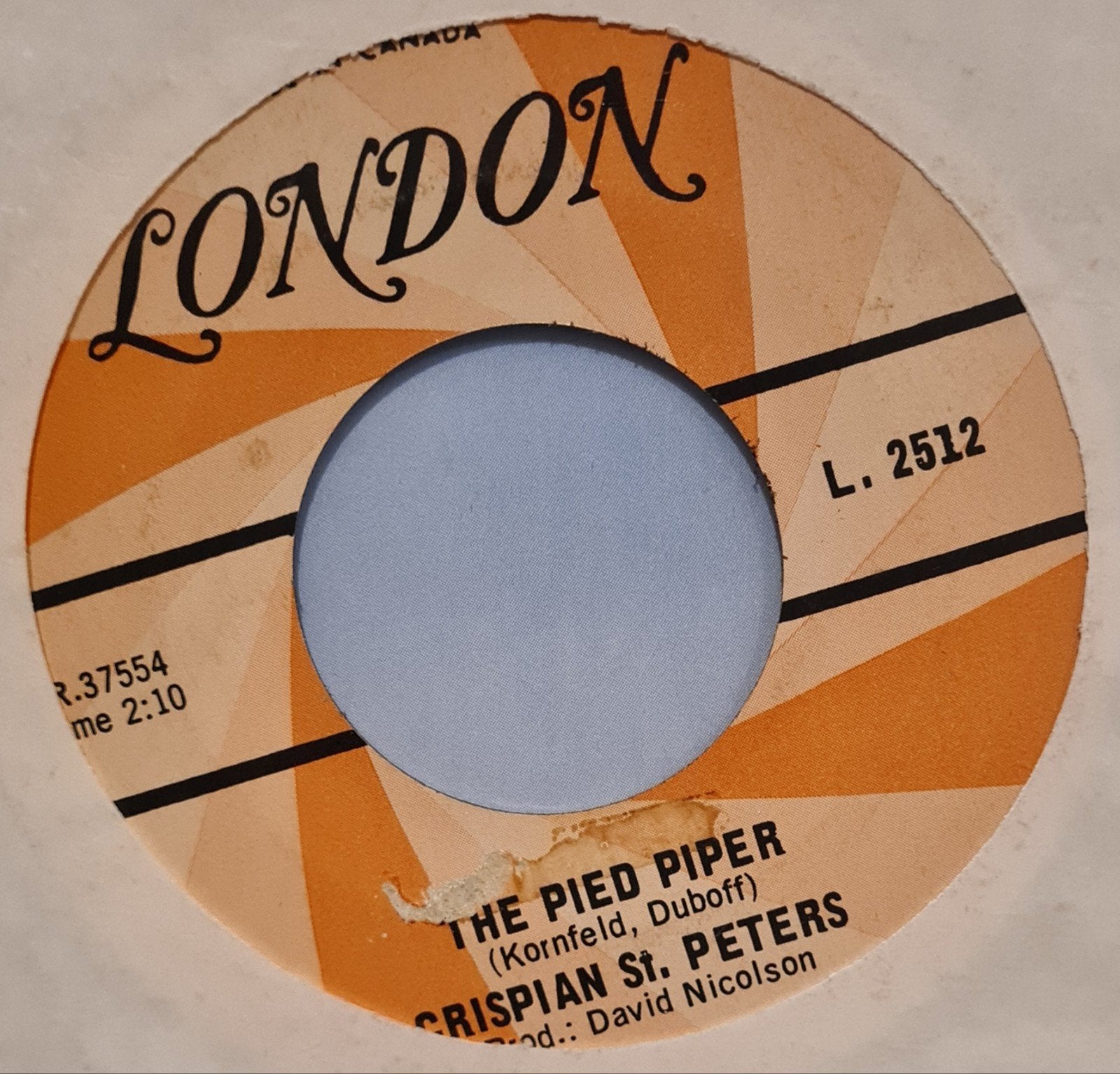 CRISPIAN ST. PETERS - THE PIED PIPER, Ophalen of Verzenden, Gebruikt