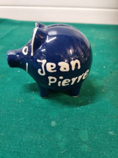 spaarvarken jean pierre blauw, Ophalen of Verzenden, 'T Olde Gre-j, Info@toldegrej.nl, Endepoelstraat 20f Didam