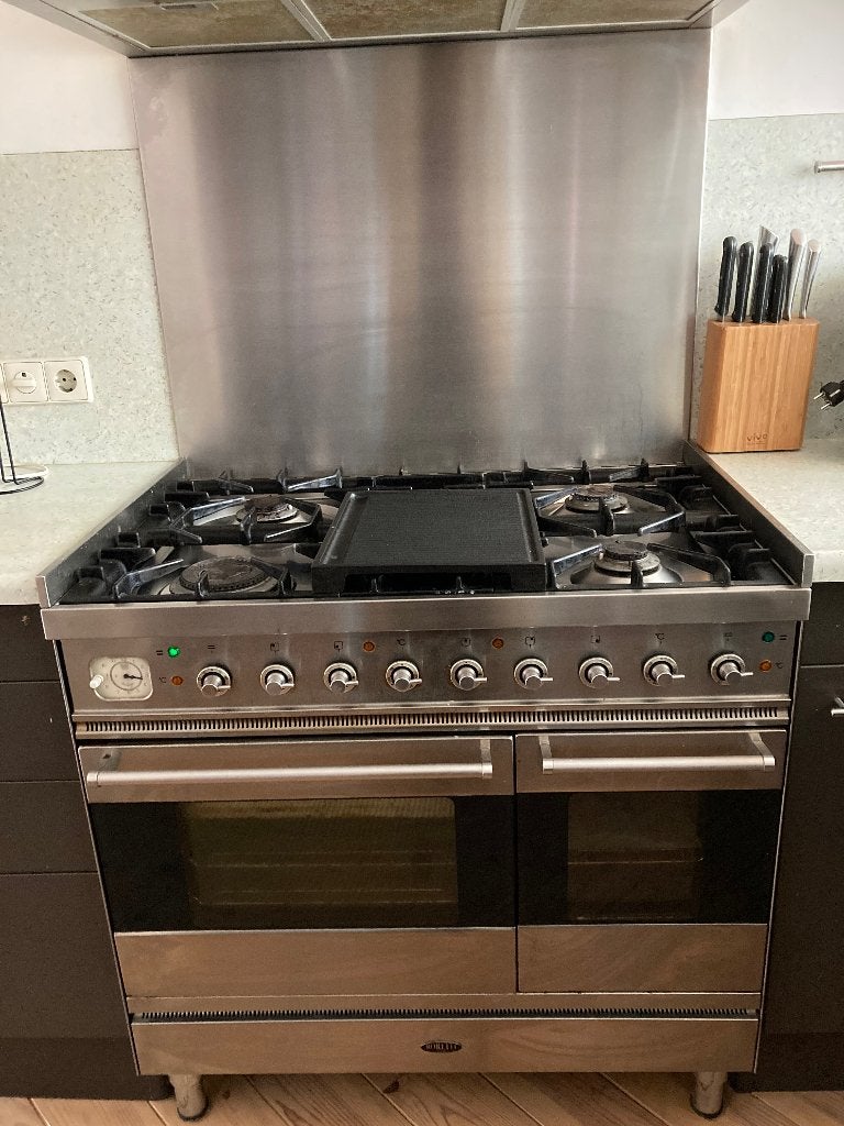 Boretti gasfornuis en afzuigkap, Ophalen, Gebruikt, 60 cm of meer, Gas