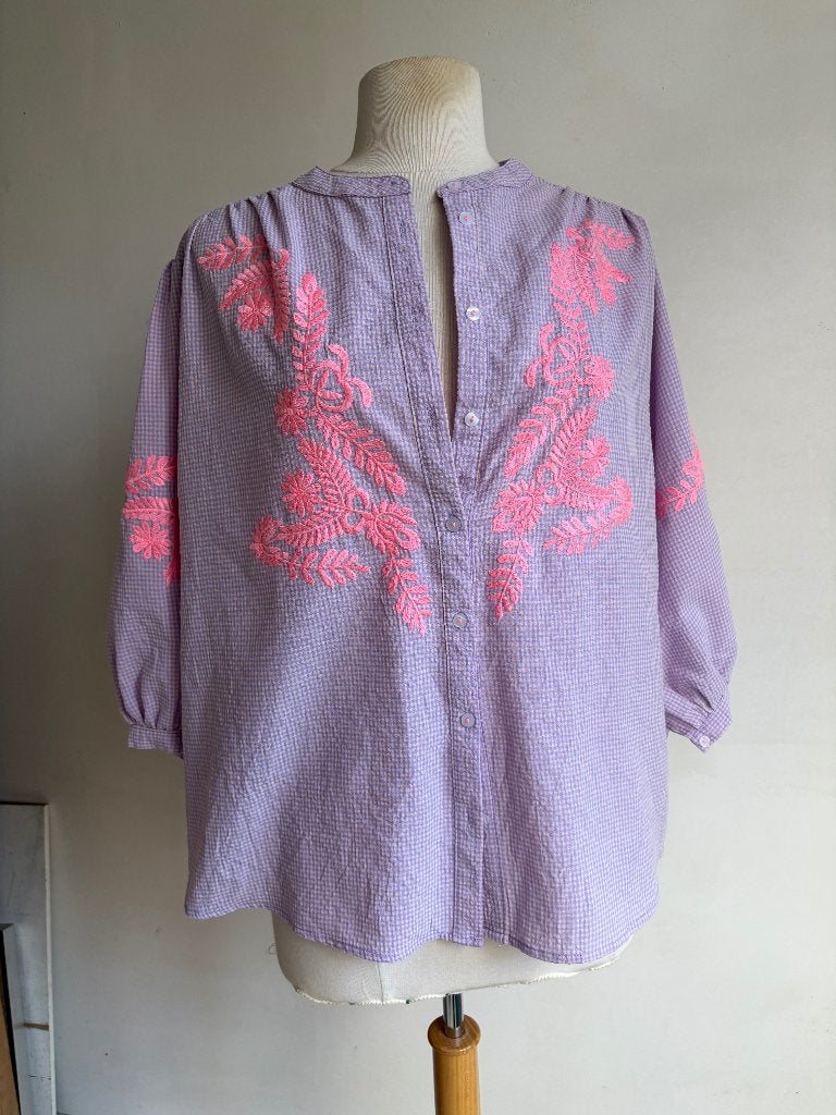 lola liza blouse maat L lila roze, Verzenden, Paars, Maat 42/44 (L), Zo goed als nieuw