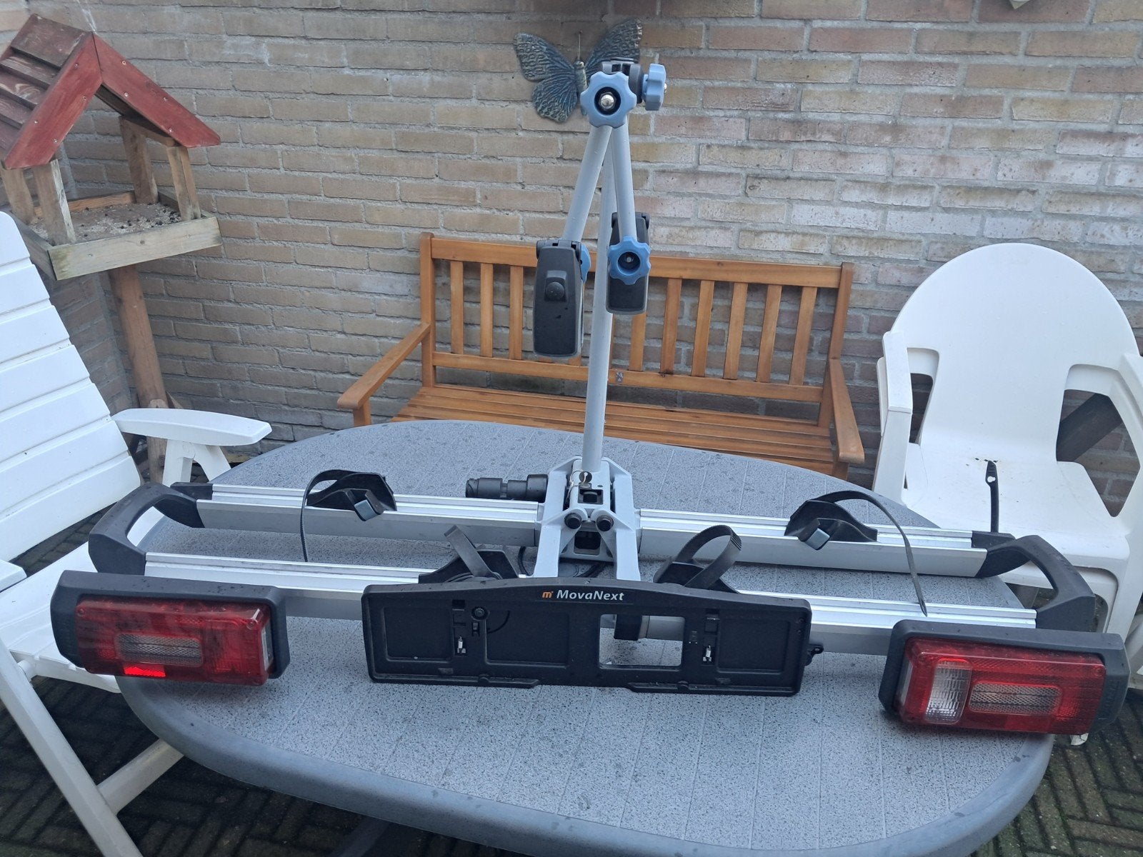 MovaNext lux trekhaak fietsendrager voor 2 fietsen, Auto diversen, Fietsendragers, Ophalen, Gebruikt, 2 fietsen, Trekhaakdrager