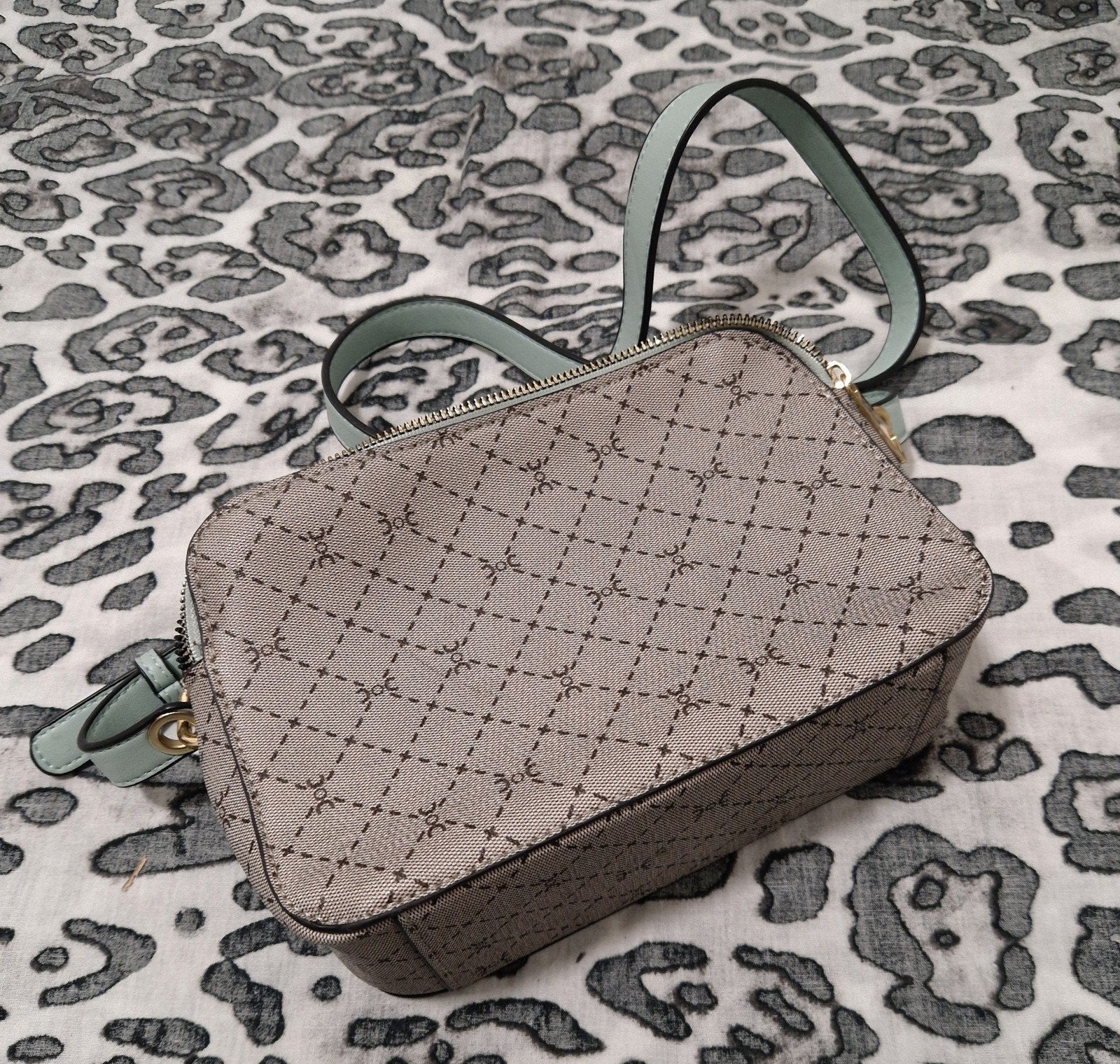 Carpisa Schoudertas / Crossbody Tas - Muntgroen & Jacquard (, Ophalen of Verzenden, Nieuw, Schoudertasje