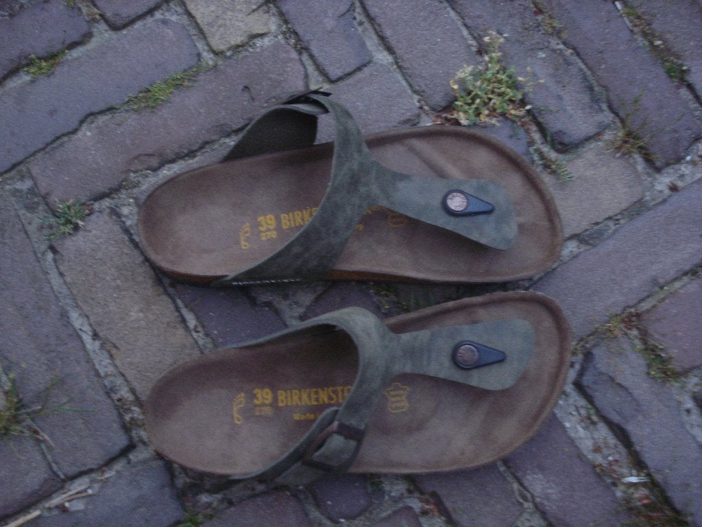 BIRKENSTOCK GROEN 39 GIZEH  NU GRATIS VERZENDING PER POST, Slippers, Verzenden, Nieuw, Groen