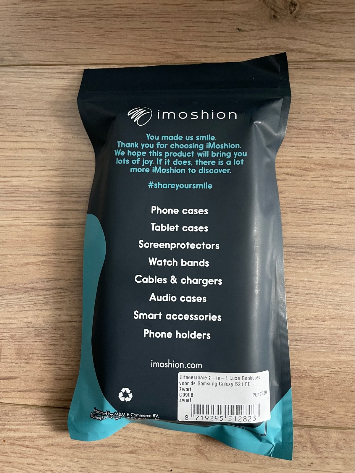 Imoshion 2-in-1 Luxe Boekhoesje voor Samsung Galaxy S21 FE, Ophalen, Zwart, Overige merken, Nieuw